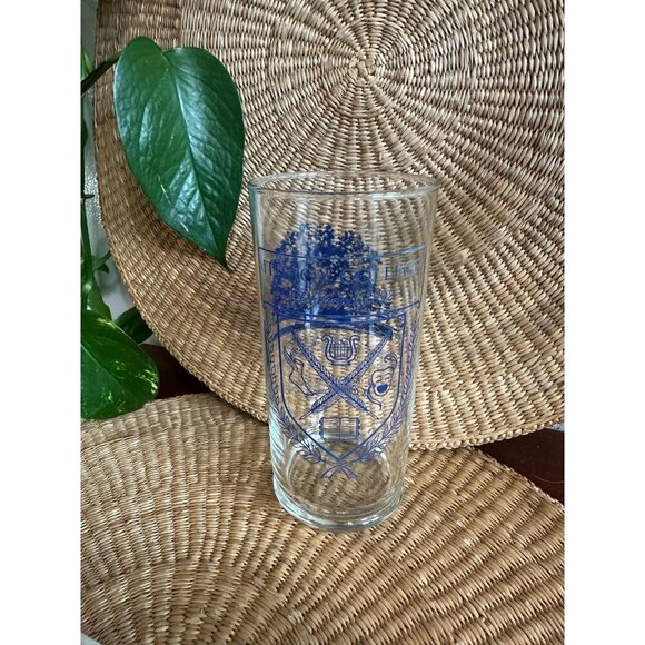 Vintage Ithaca College Crest Glass - Picture 1 of 7